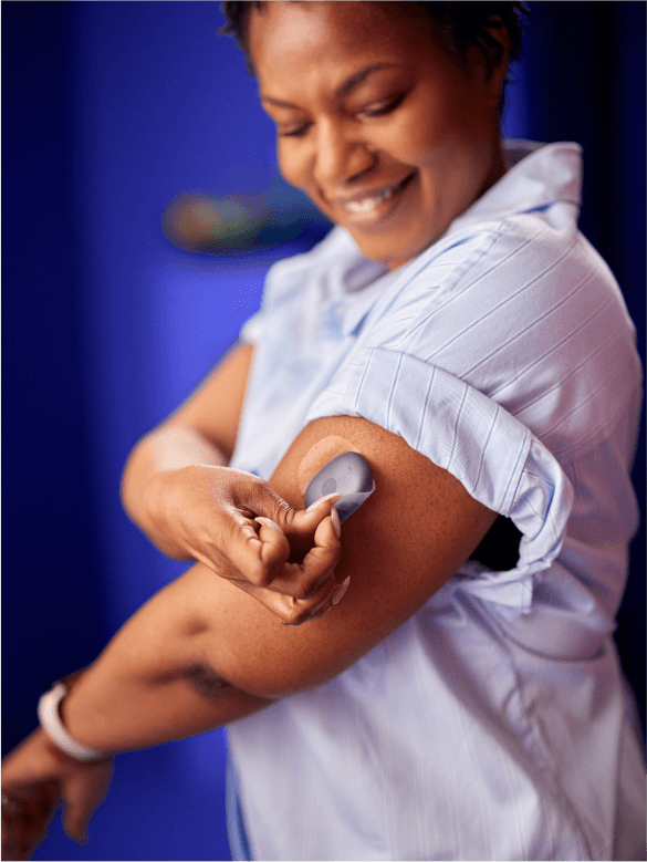 Nehmen Sie den Transmitter ab und bringen Sie ihn wieder an*, ohne ein CGM zu verschwenden.